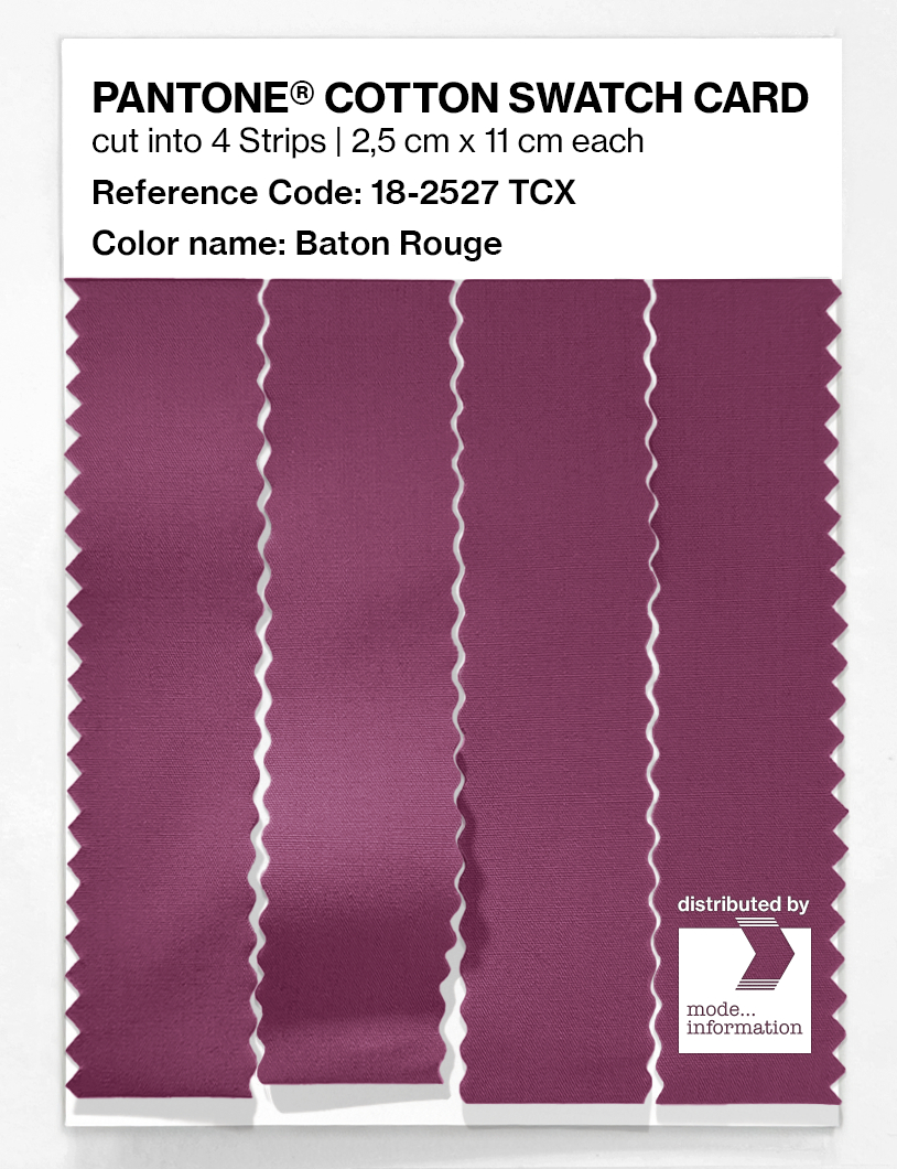 Product image 3 of the product “PANTONE® COTTON SWATCH CARD 18-2527 TCX Baton Rouge ”