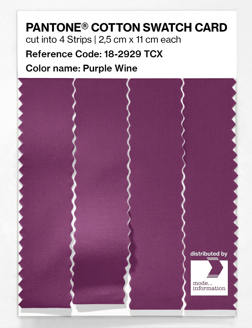 Artikelbild 3 des Artikels “PANTONE® COTTON SWATCH CARD 18-2929 TCX Purple Wine “