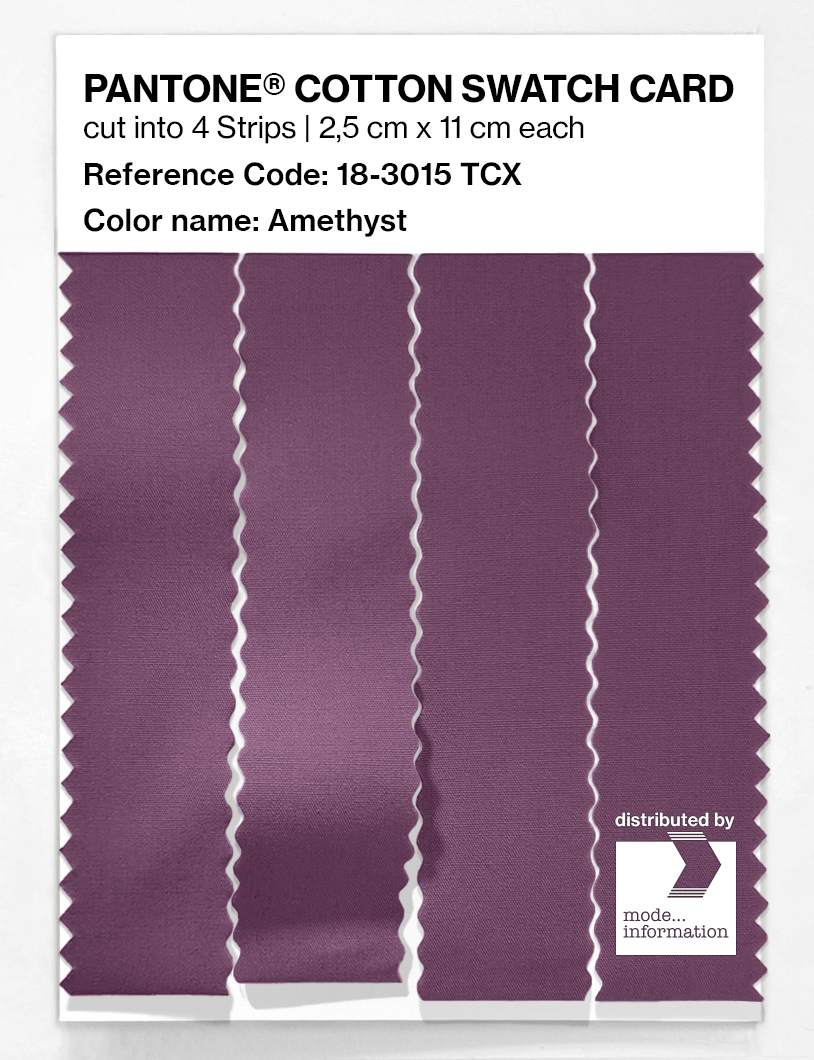 Artikelbild 3 des Artikels “PANTONE® COTTON SWATCH CARD 18-3015 TCX Amethyst “