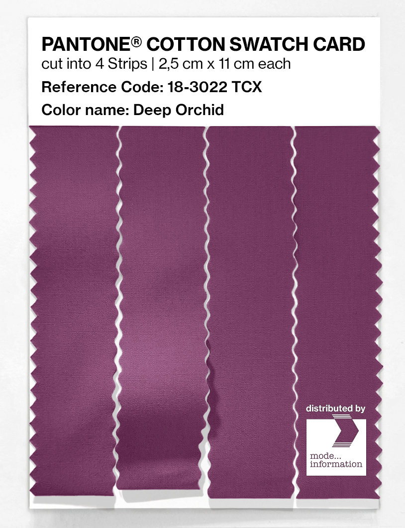 Artikelbild 3 des Artikels “PANTONE® COTTON SWATCH CARD 18-3022 TCX Deep Orchid “