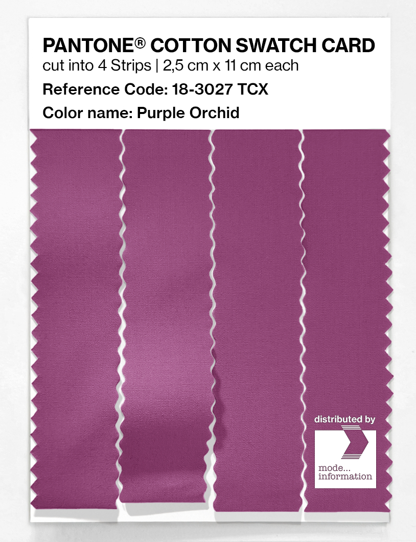 Artikelbild 3 des Artikels “PANTONE® COTTON SWATCH CARD 18-3027 TCX Purple Orchid “