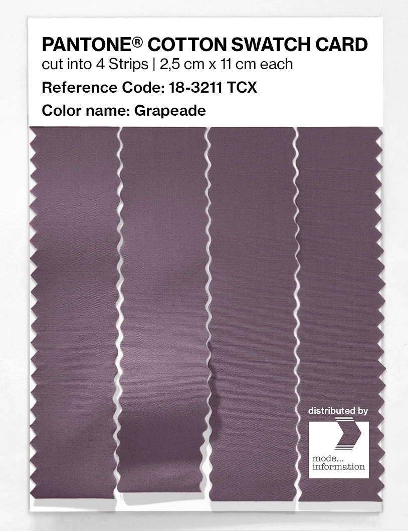 Product image 3 of the product “PANTONE® COTTON SWATCH CARD 18-3211 TCX Grapeade ”