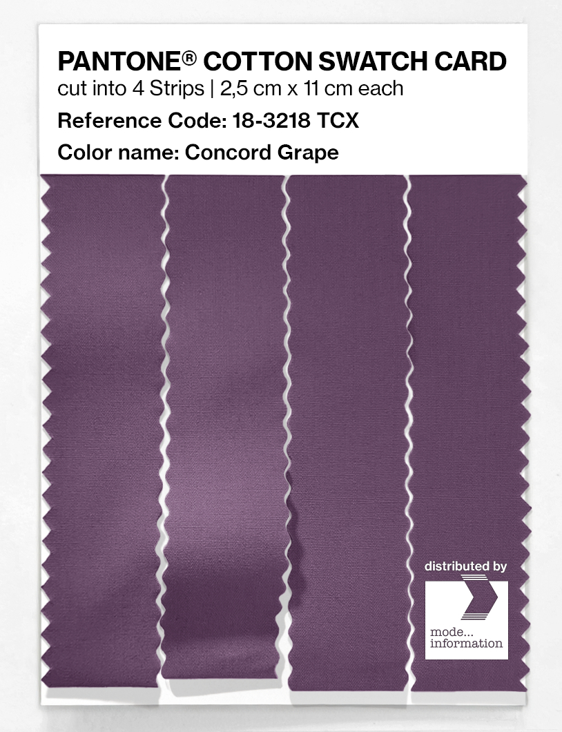 Product image 3 of the product “PANTONE® COTTON SWATCH CARD 18-3218 TCX Concord Grape ”