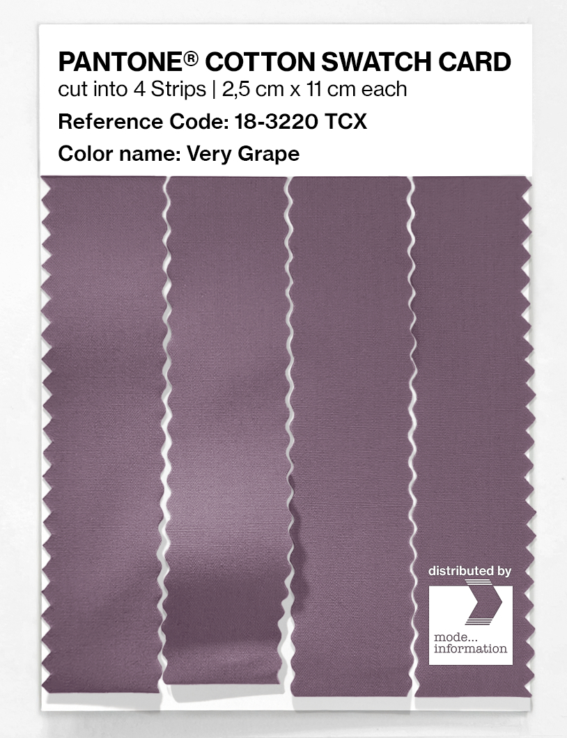 Product image 3 of the product “PANTONE® COTTON SWATCH CARD 18-3220 TCX Very Grape ”