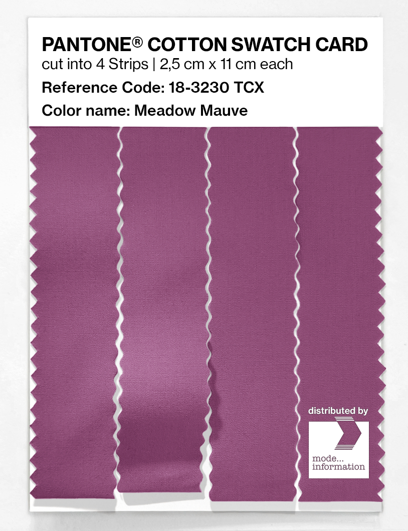 Product image 3 of the product “PANTONE® COTTON SWATCH CARD 18-3230 TCX Meadow Mauve ”