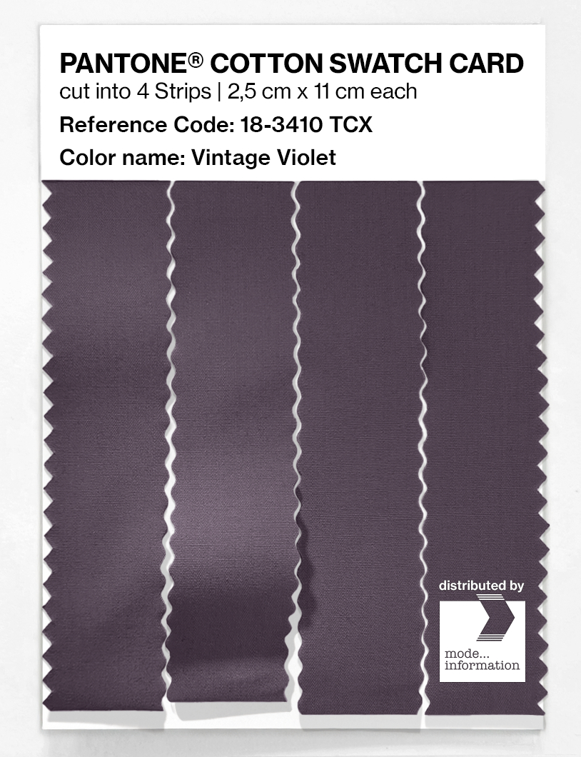 Artikelbild 3 des Artikels “PANTONE® COTTON SWATCH CARD 18-3410 TCX Vintage Violet “