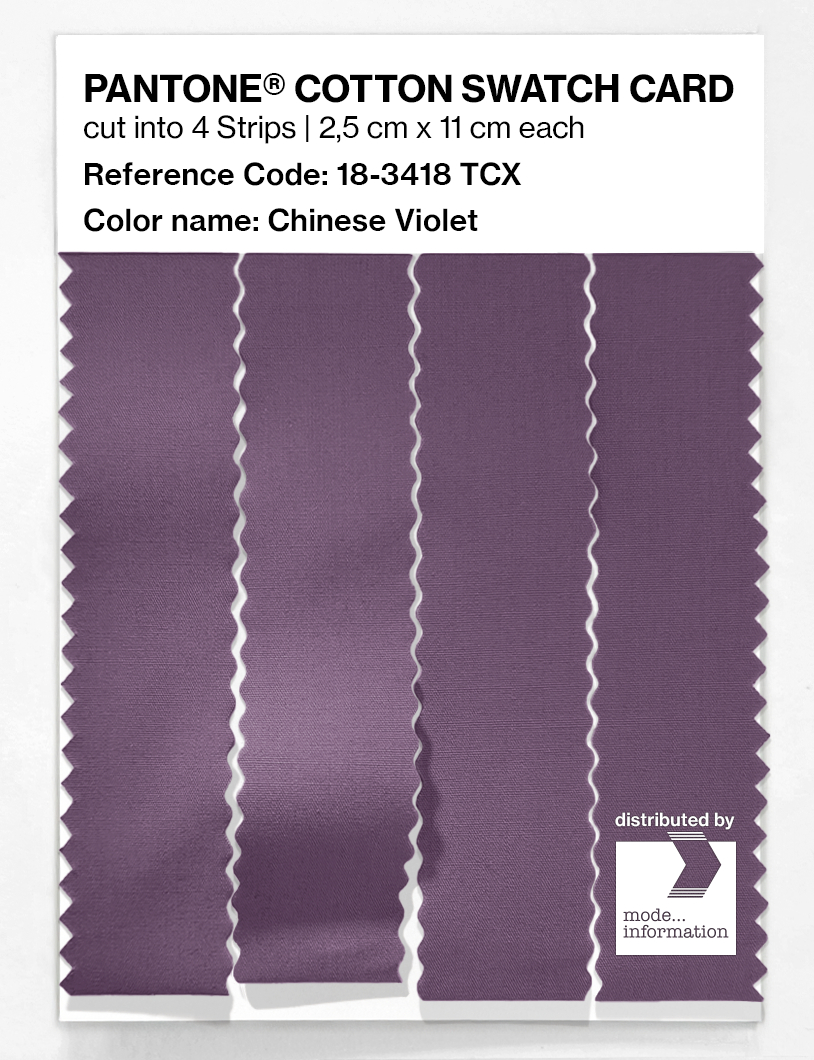 Artikelbild 3 des Artikels “PANTONE® COTTON SWATCH CARD 18-3418 TCX Chinese Violet “