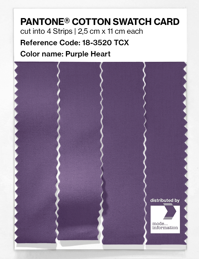 Product image 3 of the product “PANTONE® COTTON SWATCH CARD 18-3520 TCX Purple Heart ”