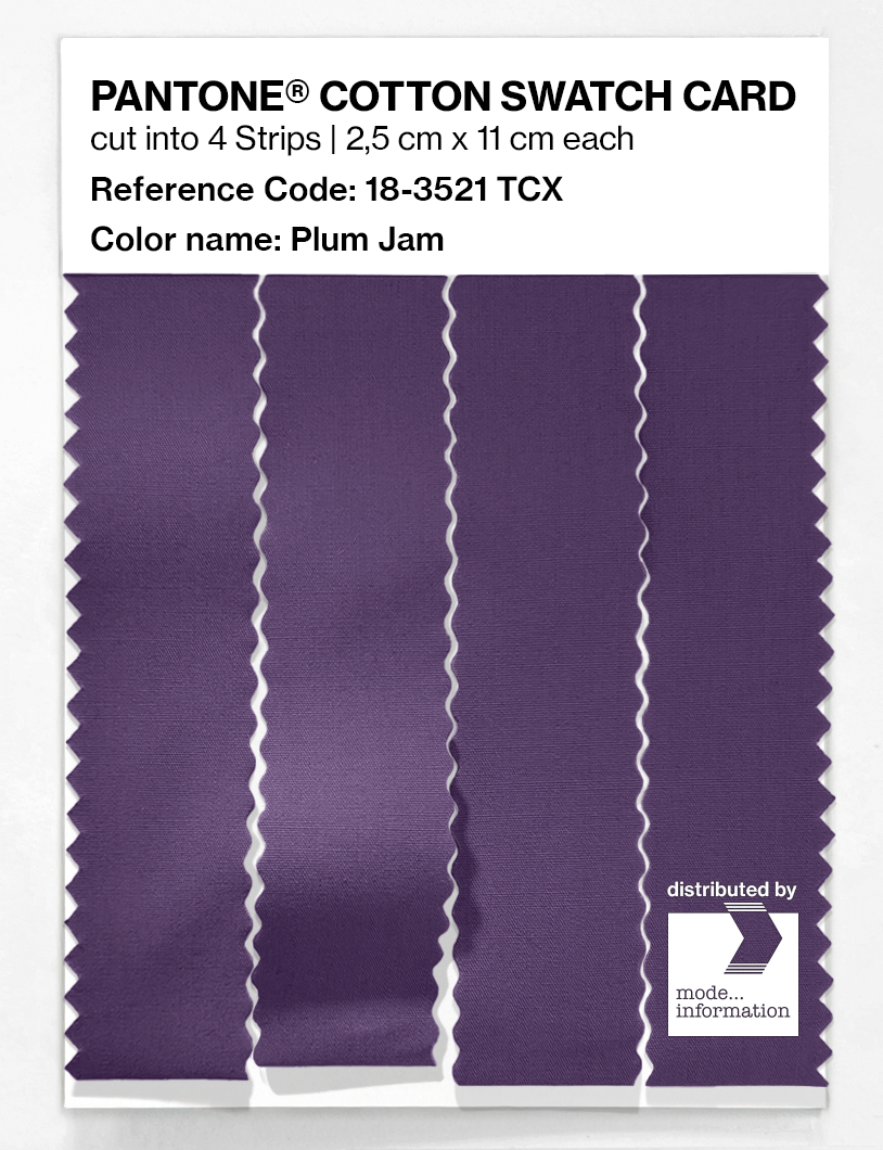 Artikelbild 3 des Artikels “PANTONE® COTTON SWATCH CARD 18-3521 TCX Plum Jam “