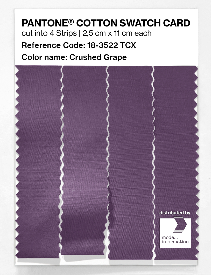 Artikelbild 3 des Artikels “PANTONE® COTTON SWATCH CARD 18-3522 TCX Crushed Grape “