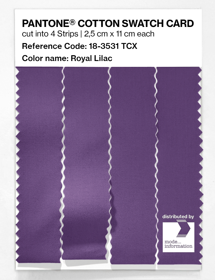 Artikelbild 3 des Artikels “PANTONE® COTTON SWATCH CARD 18-3531 TCX Royal Lilac “
