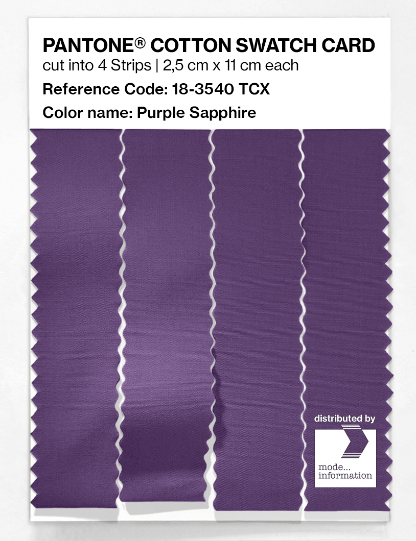 Artikelbild 3 des Artikels “PANTONE® COTTON SWATCH CARD 18-3540 TCX Purple Sapphire “