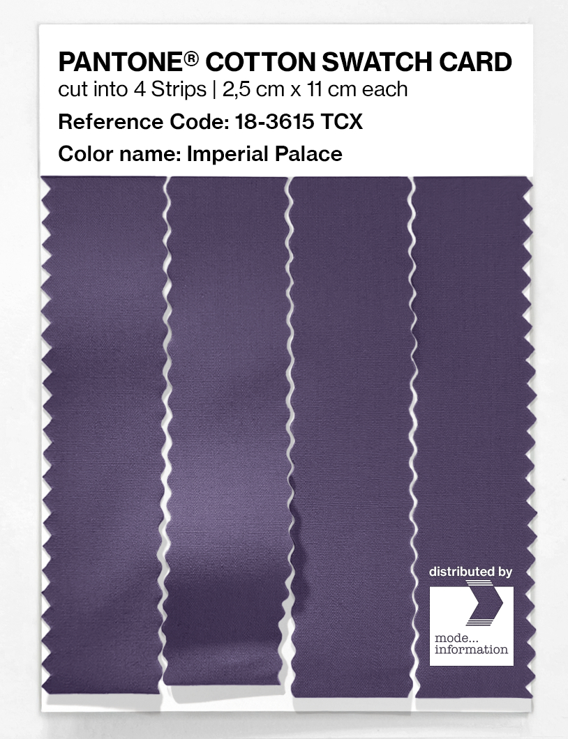 Artikelbild 3 des Artikels “PANTONE® COTTON SWATCH CARD 18-3615 TCX Imperial Palace “