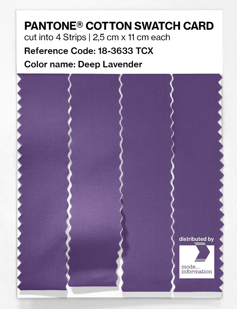 Artikelbild 3 des Artikels “PANTONE® COTTON SWATCH CARD 18-3633 TCX Deep Lavender “