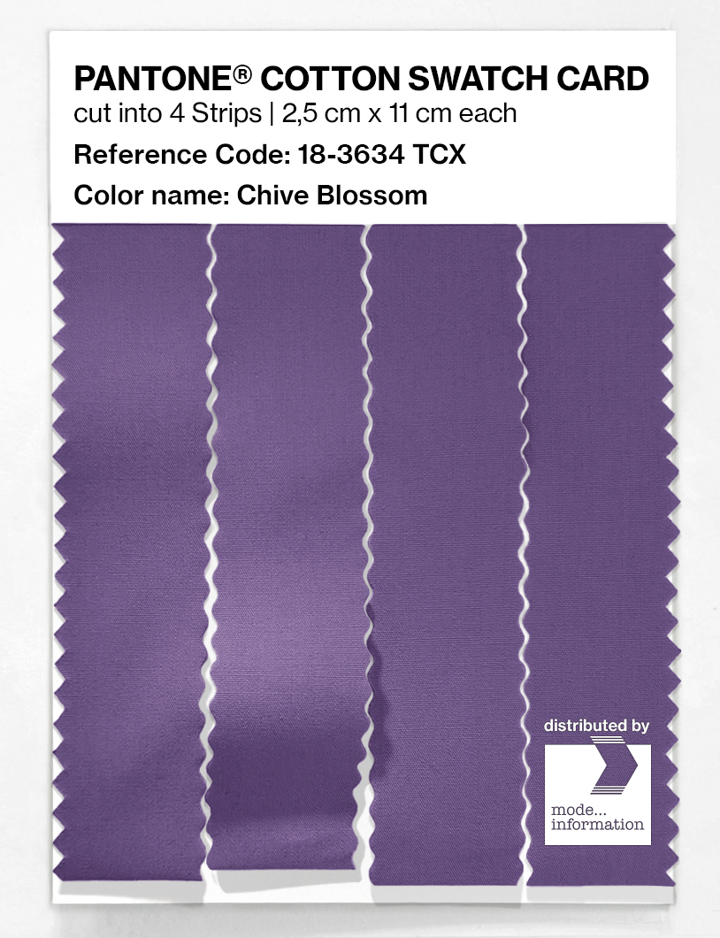 Artikelbild 3 des Artikels “PANTONE® COTTON SWATCH CARD 18-3634 TCX Chive Blossom “