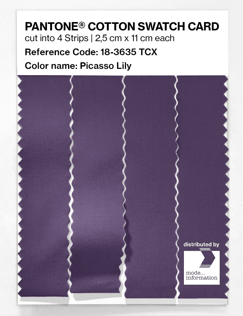 Artikelbild 3 des Artikels “PANTONE® COTTON SWATCH CARD 18-3635 TCX Picasso Lily “