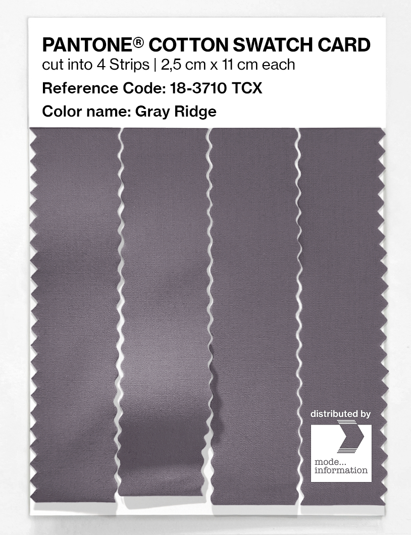 Artikelbild 3 des Artikels “PANTONE® COTTON SWATCH CARD 18-3710 TCX Gray Ridge “