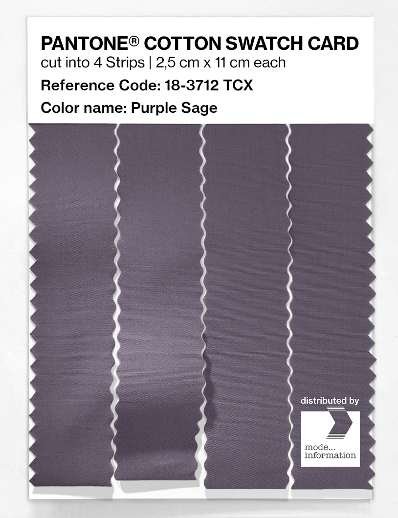 Artikelbild 3 des Artikels “PANTONE® COTTON SWATCH CARD 18-3712 TCX Purple Sage “