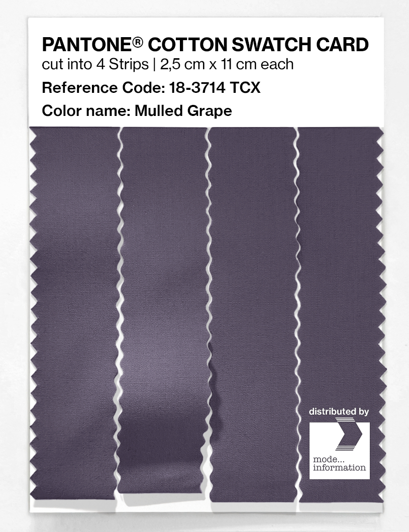Artikelbild 3 des Artikels “PANTONE® COTTON SWATCH CARD 18-3714 TCX Mulled Grape “