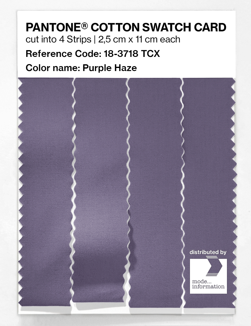 Artikelbild 3 des Artikels “PANTONE® COTTON SWATCH CARD 18-3718 TCX Purple Haze “
