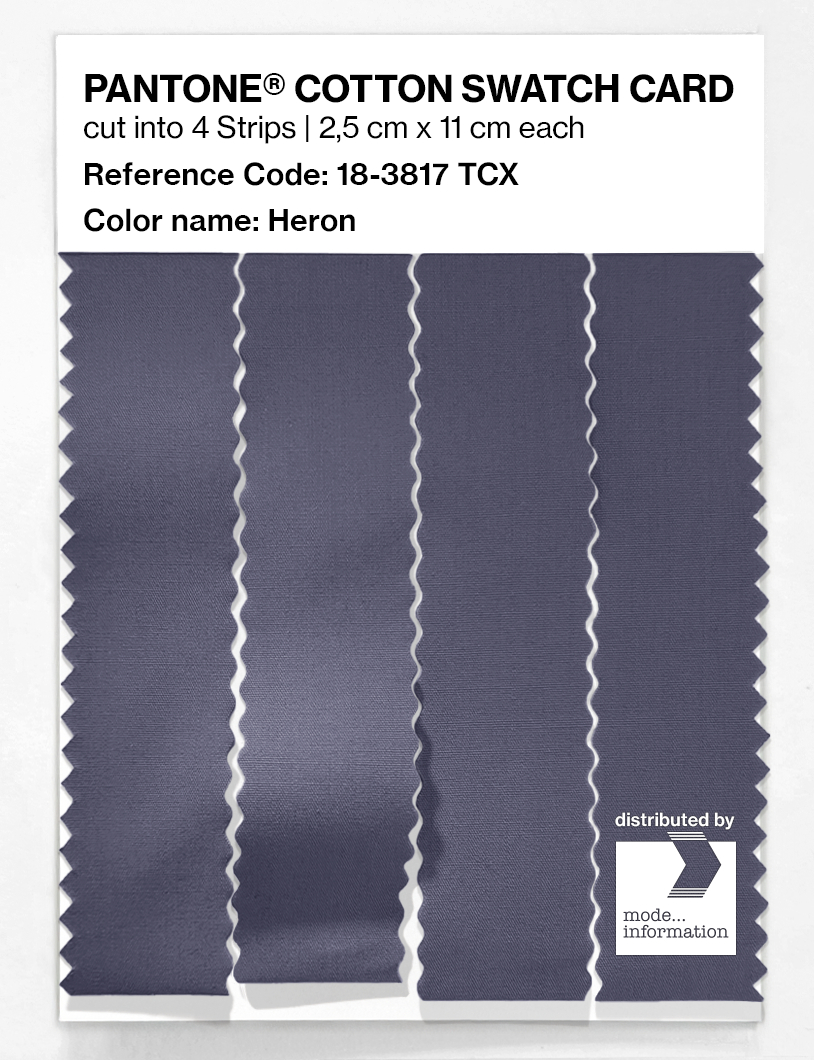 Artikelbild 3 des Artikels “PANTONE® COTTON SWATCH CARD 18-3817 TCX Heron “
