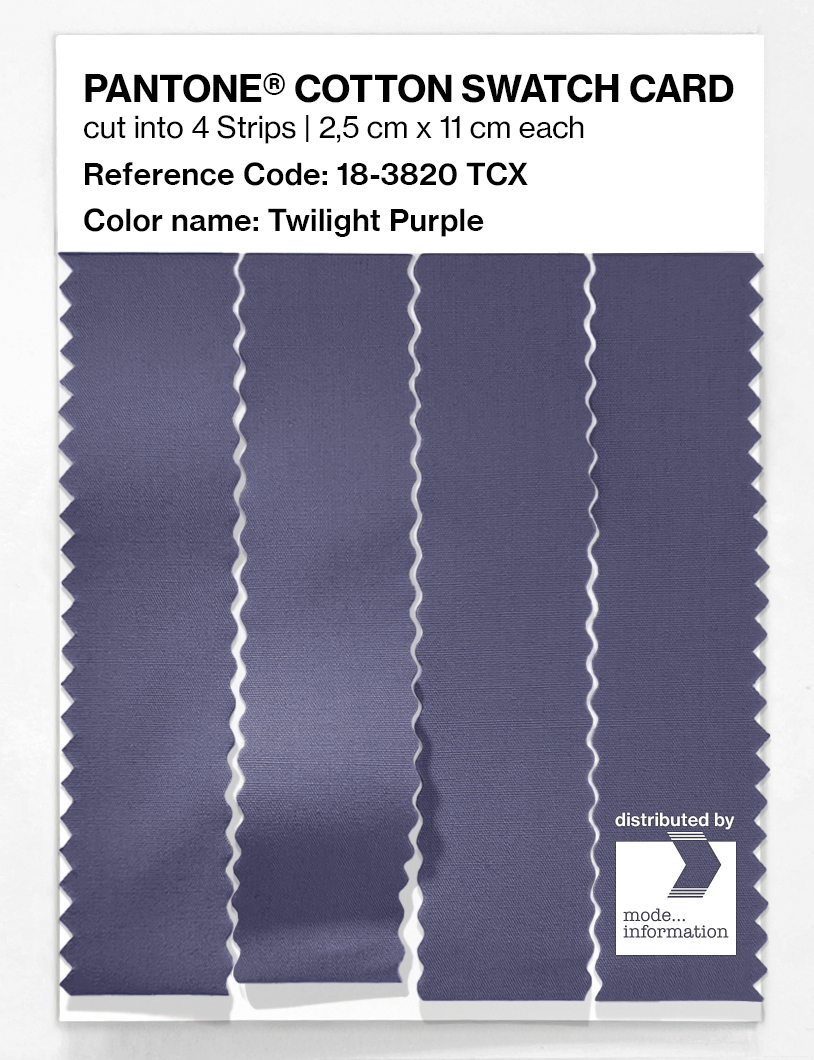 Artikelbild 3 des Artikels “PANTONE® COTTON SWATCH CARD 18-3820 TCX Twilight Purple “