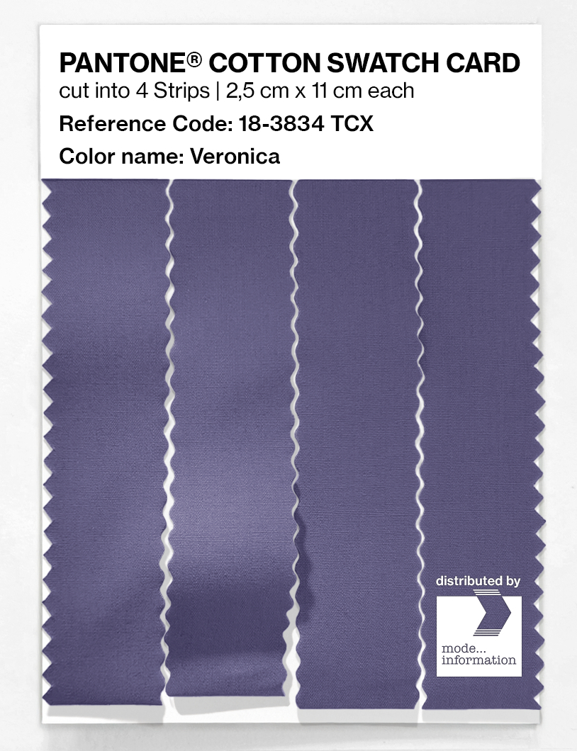 Artikelbild 3 des Artikels “PANTONE® COTTON SWATCH CARD 18-3834 TCX Veronica “
