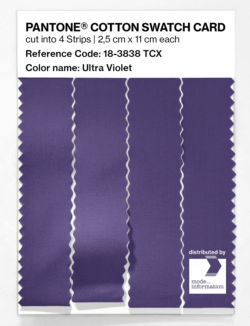 Artikelbild 3 des Artikels “PANTONE® COTTON SWATCH CARD 18-3838 TCX Ultra Violet “