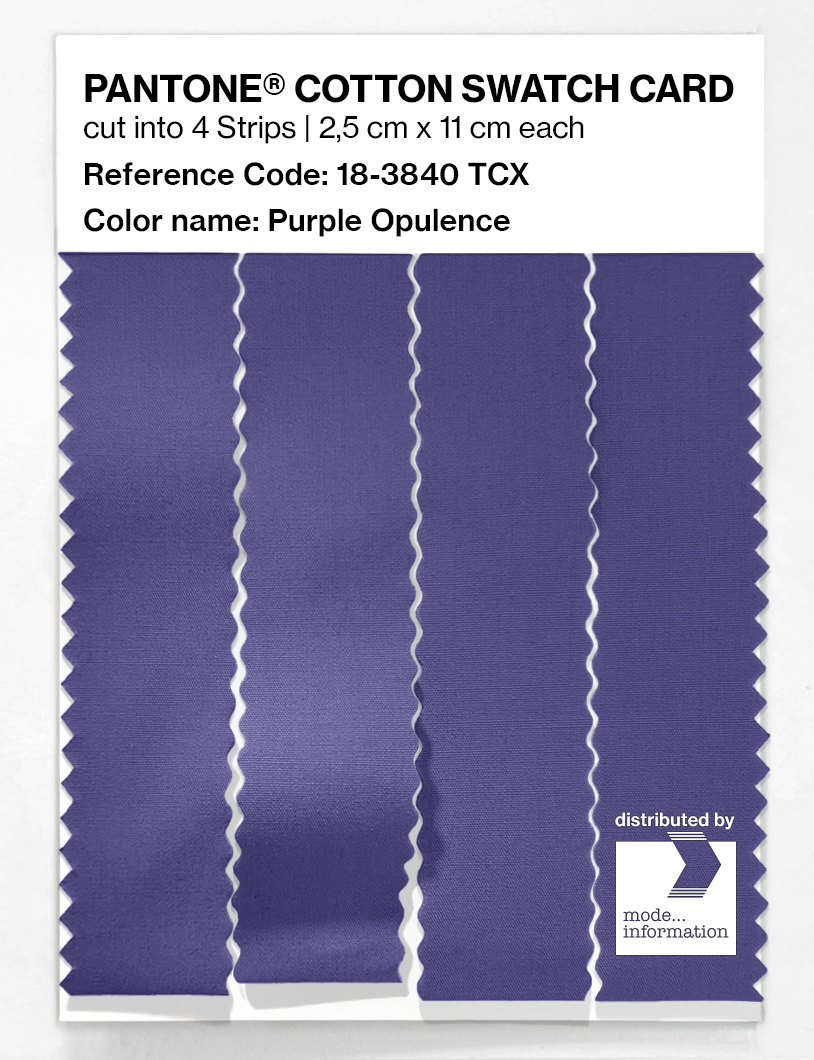 Artikelbild 3 des Artikels “PANTONE® COTTON SWATCH CARD 18-3840 TCX Purple Opulence “