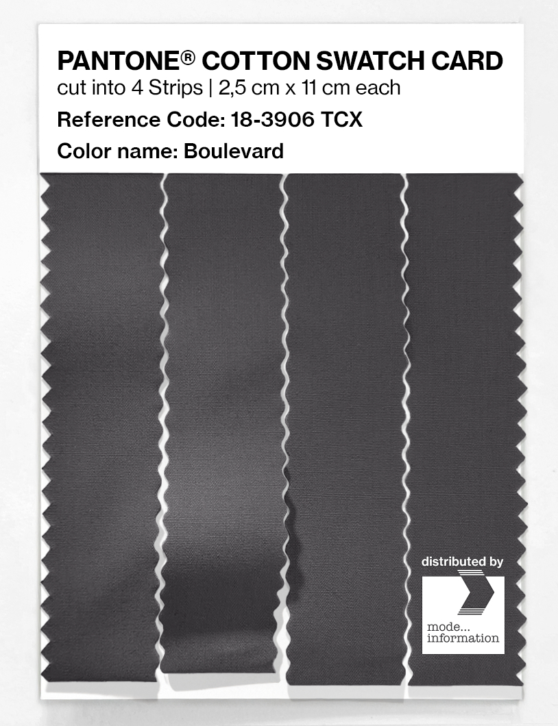 Product image 3 of the product “PANTONE® COTTON SWATCH CARD 18-3906 TCX Boulevard ”