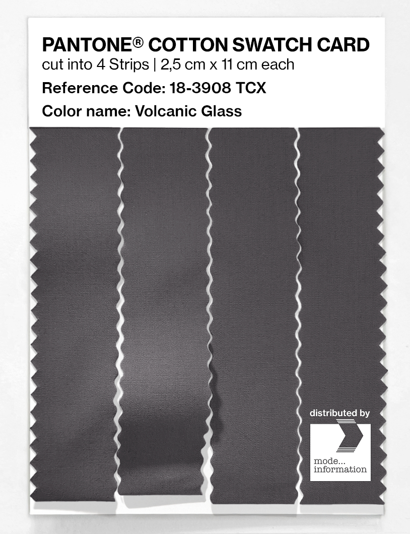 Artikelbild 3 des Artikels “PANTONE® COTTON SWATCH CARD 18-3908 TCX Volcanic Glass “