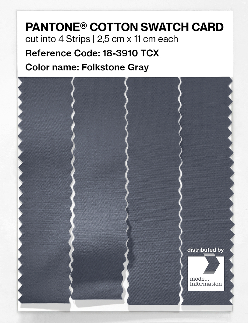 Artikelbild 3 des Artikels “PANTONE® COTTON SWATCH CARD 18-3910 TCX Folkstone Gray “