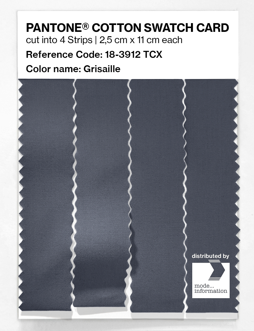 Product image 3 of the product “PANTONE® COTTON SWATCH CARD 18-3912 TCX Grisaille ”