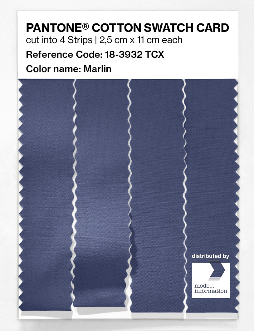 Product image 3 of the product “PANTONE® COTTON SWATCH CARD 18-3932 TCX Marlin ”