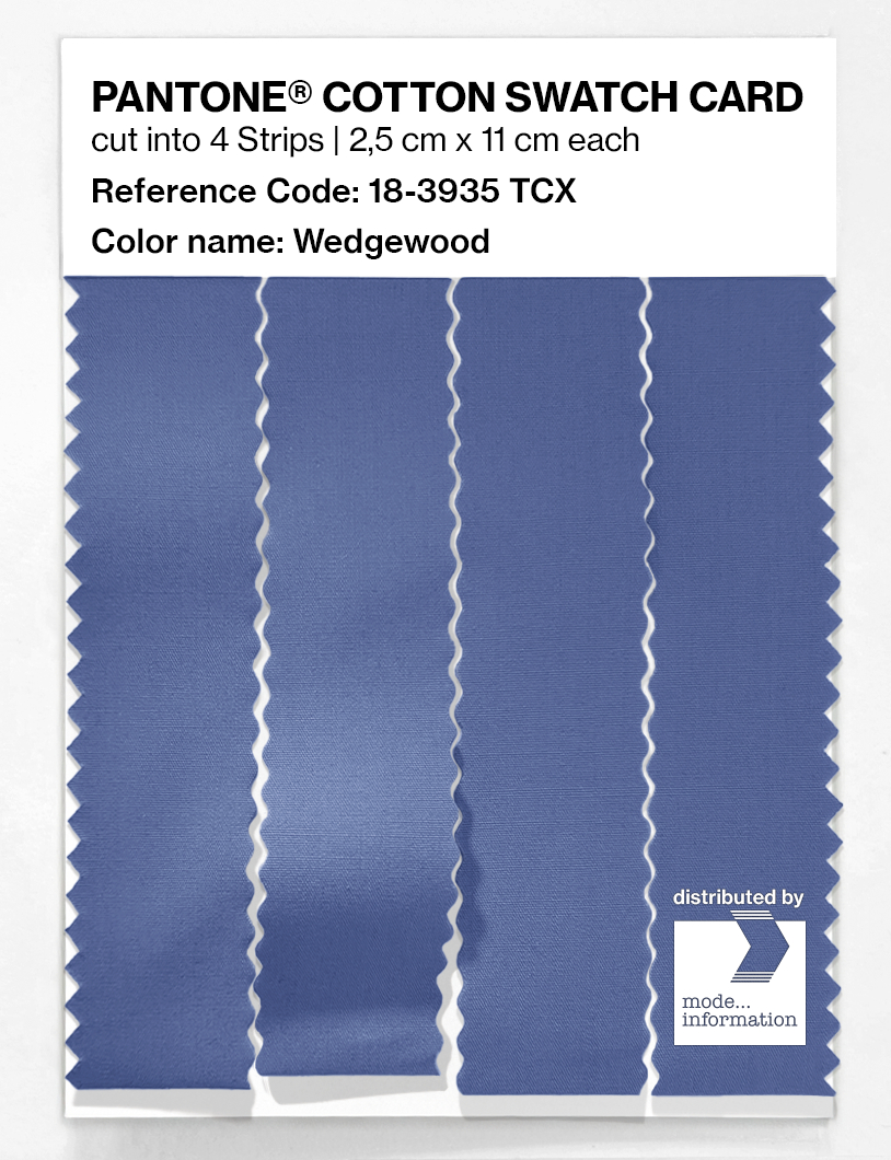 Artikelbild 3 des Artikels “PANTONE® COTTON SWATCH CARD 18-3935 TCX Wedgewood “