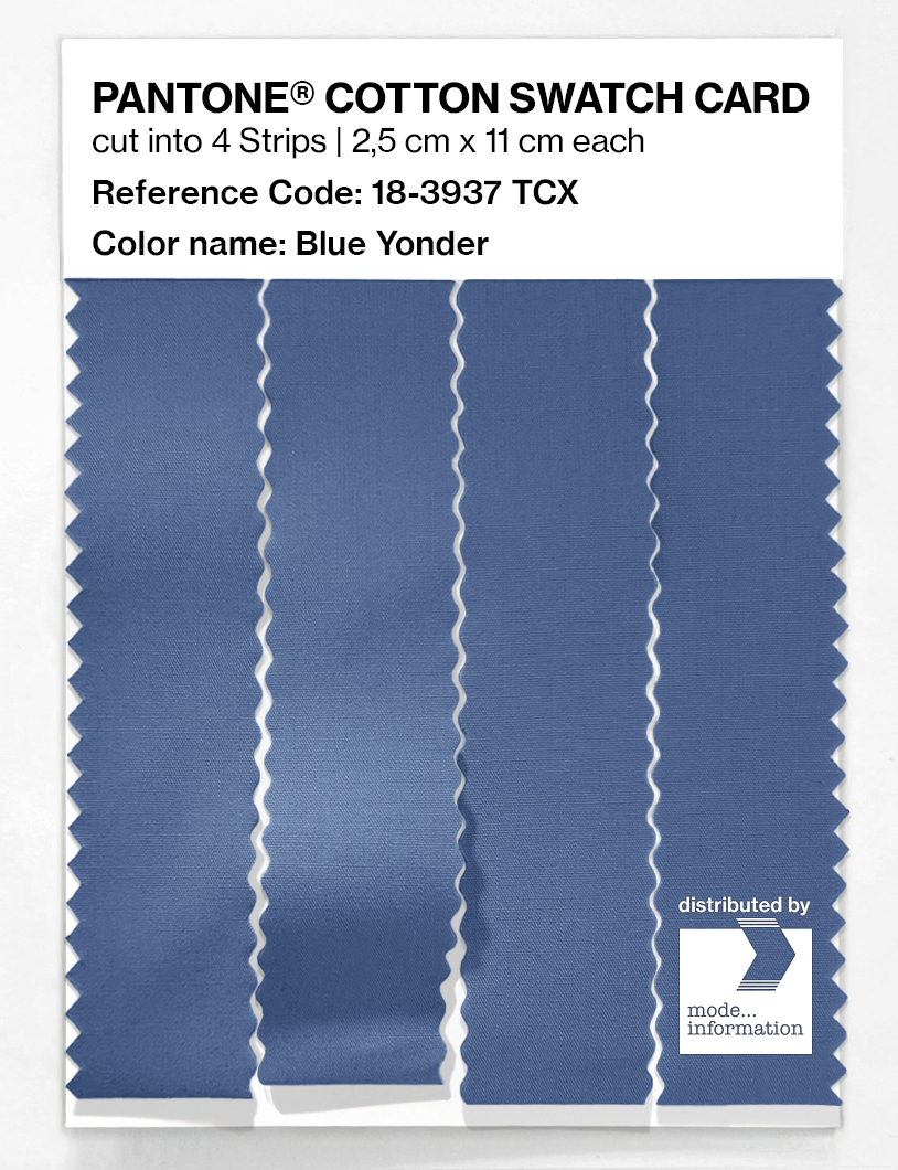 Product image 3 of the product “PANTONE® COTTON SWATCH CARD 18-3937 TCX Blue Yonder ”