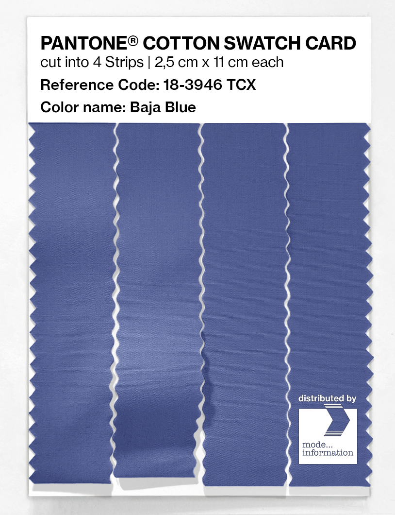 Artikelbild 3 des Artikels “PANTONE® COTTON SWATCH CARD 18-3946 TCX Baja Blue “