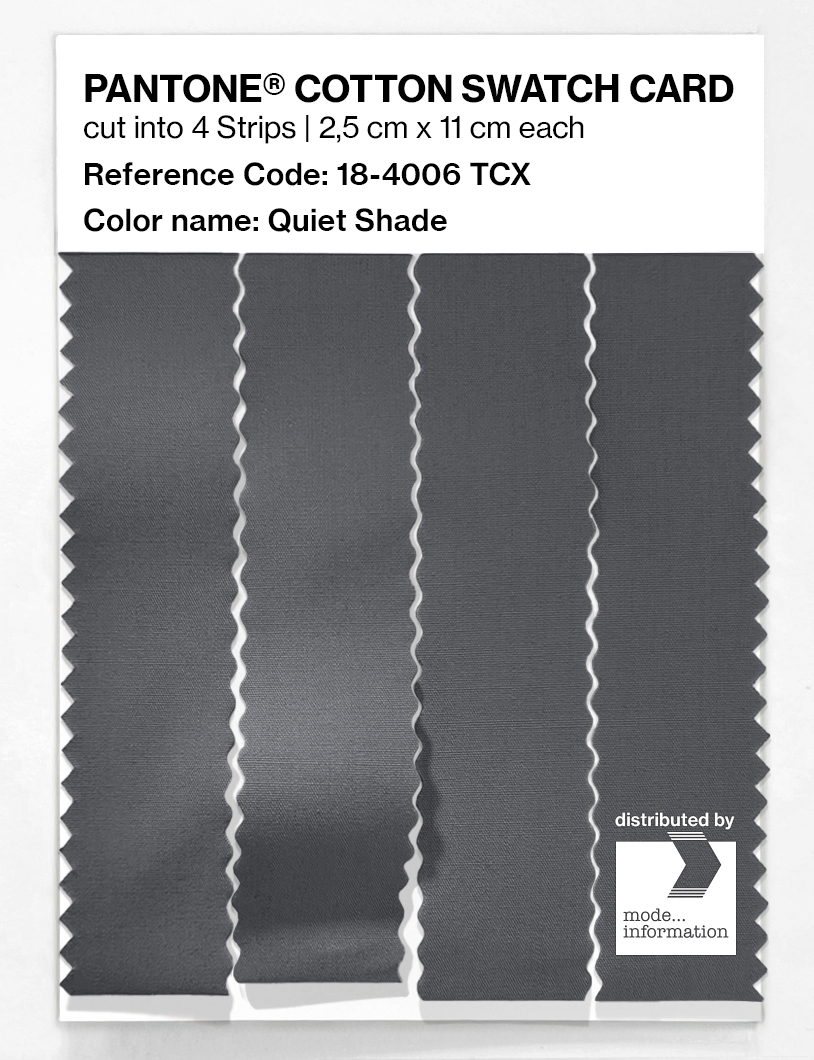 Product image 3 of the product “PANTONE® COTTON SWATCH CARD 18-4006 TCX Quiet Shade ”