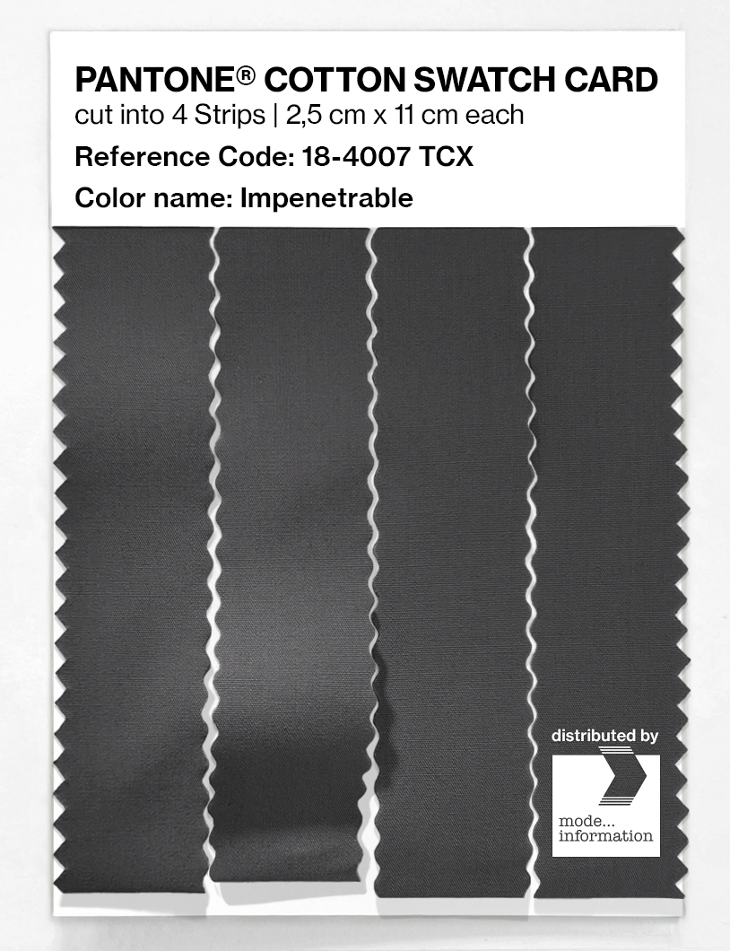 Artikelbild 3 des Artikels “PANTONE® COTTON SWATCH CARD 18-4007 TCX Impenetrable “