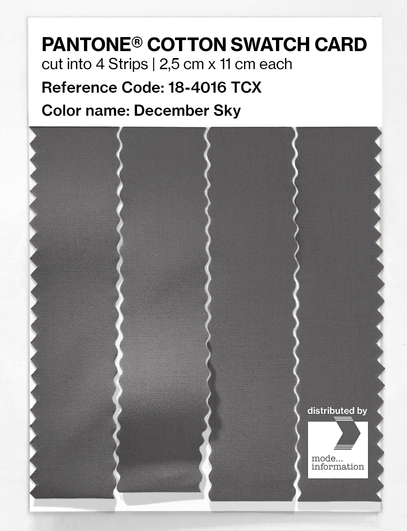 Product image 3 of the product “PANTONE® COTTON SWATCH CARD 18-4016 TCX December Sky ”