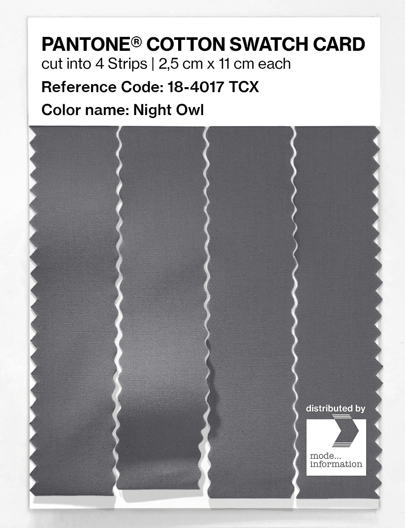 Artikelbild 3 des Artikels “PANTONE® COTTON SWATCH CARD 18-4017 TCX Night Owl “