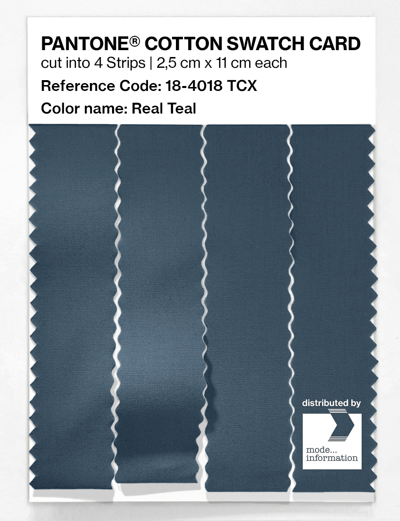 Artikelbild 3 des Artikels “PANTONE® COTTON SWATCH CARD 18-4018 TCX Real Teal “