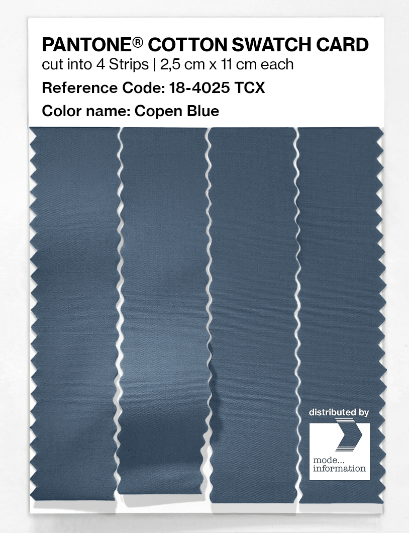 Product image 3 of the product “PANTONE® COTTON SWATCH CARD 18-4025 TCX Copen Blue ”
