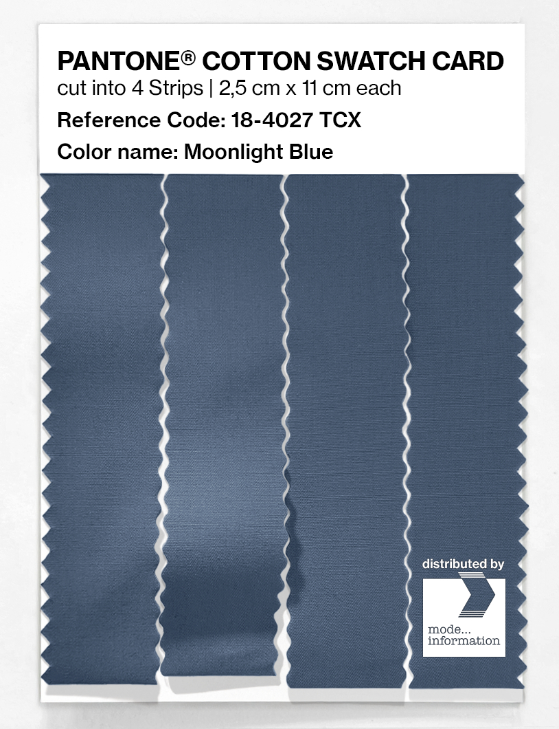 Product image 3 of the product “PANTONE® COTTON SWATCH CARD 18-4027 TCX Moonlight Blue ”