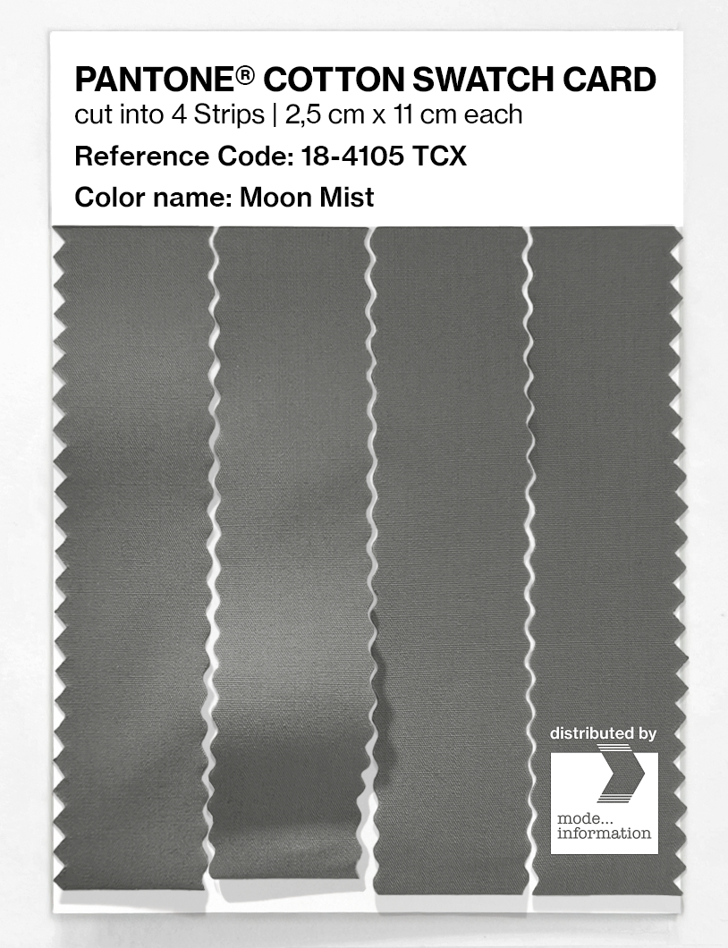 Artikelbild 3 des Artikels “PANTONE® COTTON SWATCH CARD 18-4105 TCX Moon Mist “