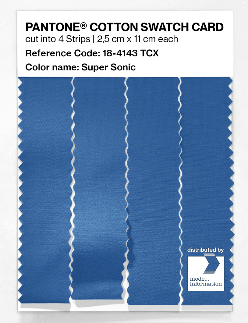 Artikelbild 3 des Artikels “PANTONE® COTTON SWATCH CARD 18-4143 TCX Super Sonic “