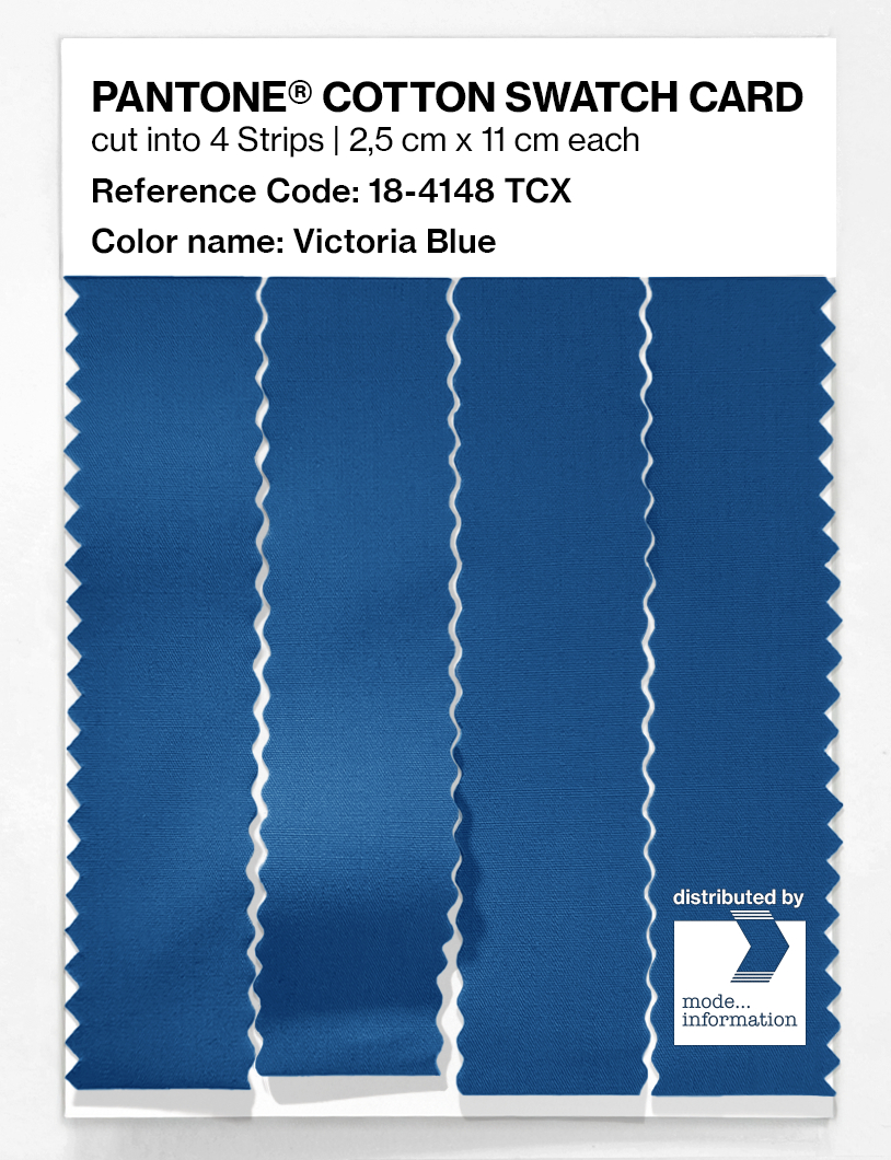 Artikelbild 3 des Artikels “PANTONE® COTTON SWATCH CARD 18-4148 TCX Victoria Blue “
