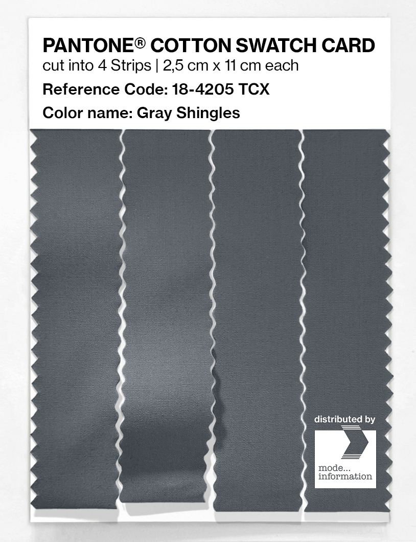 Artikelbild 3 des Artikels “PANTONE® COTTON SWATCH CARD 18-4205 TCX Gray Shingles “