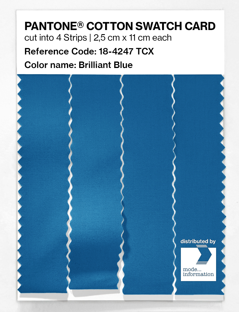 Artikelbild 3 des Artikels “PANTONE® COTTON SWATCH CARD 18-4247 TCX Brilliant Blue “