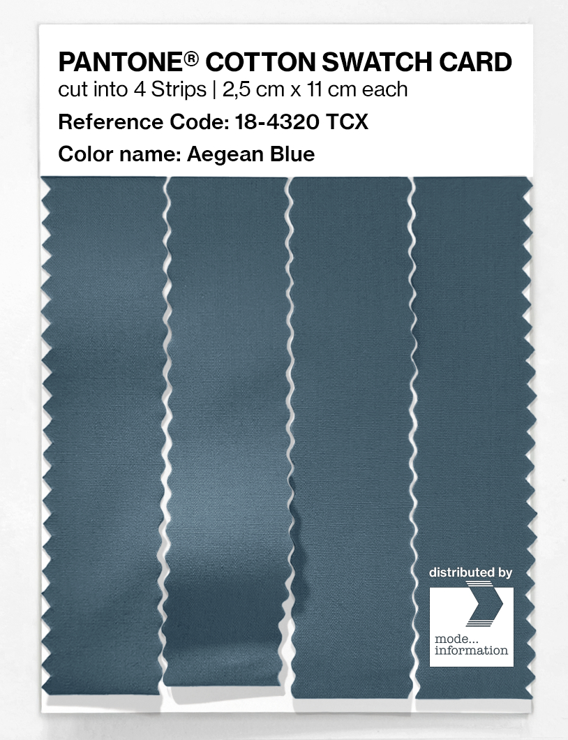 Artikelbild 3 des Artikels “PANTONE® COTTON SWATCH CARD 18-4320 TCX Aegean Blue “